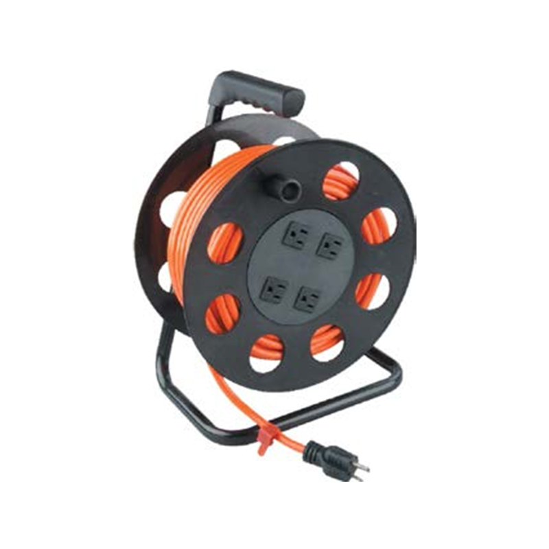 LA057H/I/J 100Ft Cord Reel with 4 Outlet Cord Reel