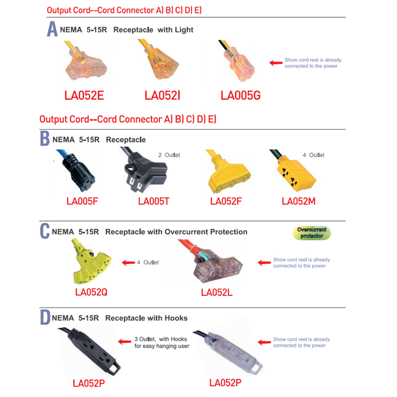 LA057L/M/N Cord Reel