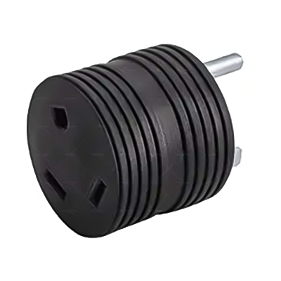 LA054D 5-15P Male to TT-30R Female 15 Amp to 30 Amp Heavy Duty RV Adapter RV Camper Motor Home Trailer Power Cord Plug