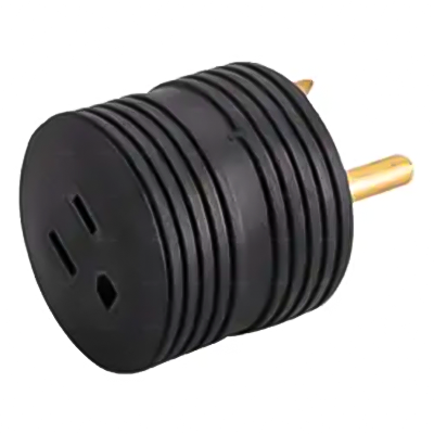 LA054F TT-30P Male To 5-15R Female 30 Amp To 15 Amp Heavy Duty RV Plug Adapter