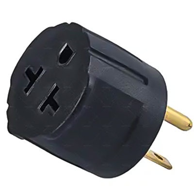 LA055H NEMA 6-15P To 5-15/20R, 6-15/20R T-Blade Female Adapter Four In One 15 Amp Household AC Plug to 20 Amp T Blade Adapter