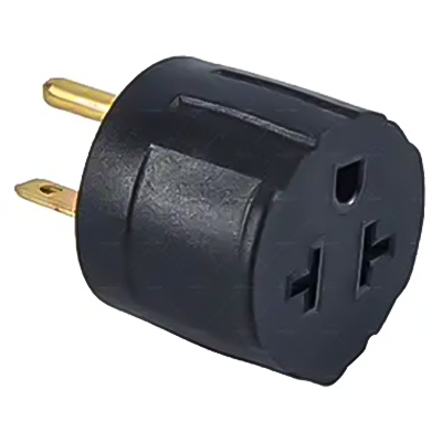 LA055H NEMA 6-15P To 5-15/20R, 6-15/20R T-Blade Female Adapter Four In One 15 Amp Household AC Plug to 20 Amp T Blade Adapter