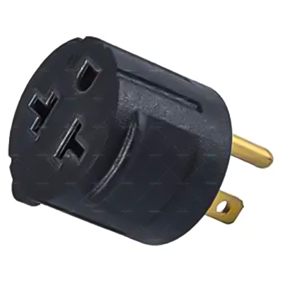 LA055I NEMA 6-20P To 5-15/20R, 6-15/20R T-Blade Female Adapter Four In One 20 Amp Household AC Plug To 20 Amp T Blade Adapter