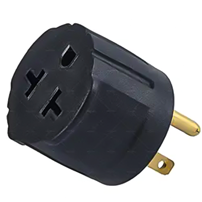 LA055J NEMA 5-15P To 5-15/20R, 6-15/20R T-Blade Female Adapter Four In One 15 Amp Household AC Plug To 20 Amp T Blade Adapter