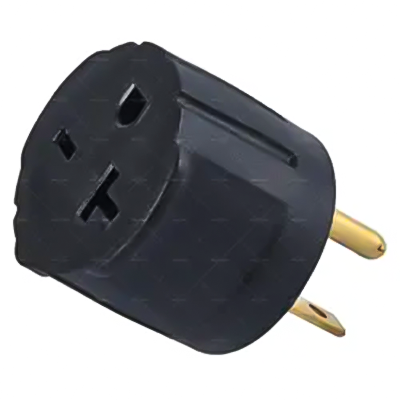 LA055K NEMA 6-15P To 6-20R Single T-Blade Female Adapter 15 Amp Household AC Plug To 20 Amp T Blade Adapter