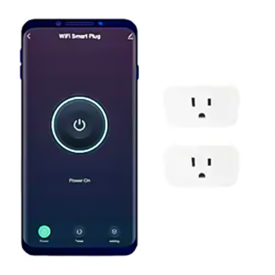 LCU01W Smarter Living - Smart Plug, Reliable WiFi, Supports 15A 1800 Watts, Small Size, No Hub Required, Compatible With Alexa, Google