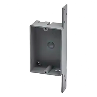 P025 American 8 Cu.In. One-Gang New Work Outlet/Switch Box With Bracket 1-1/4