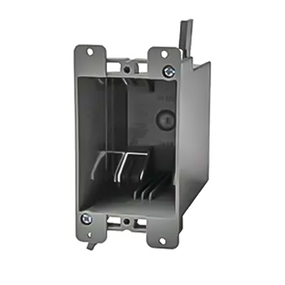 P005 American 20 Cu.In. One-Gang Old Work Switch/Outlet Box With Mounting Ears And Swing Bracket 3-5/8