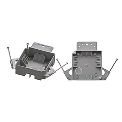 P048 American 18 Cu.In. One-Gang Square New Work PVC Junction Box With Captive Nails 2